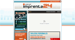 Desktop Screenshot of imprenta24hs.com.ar